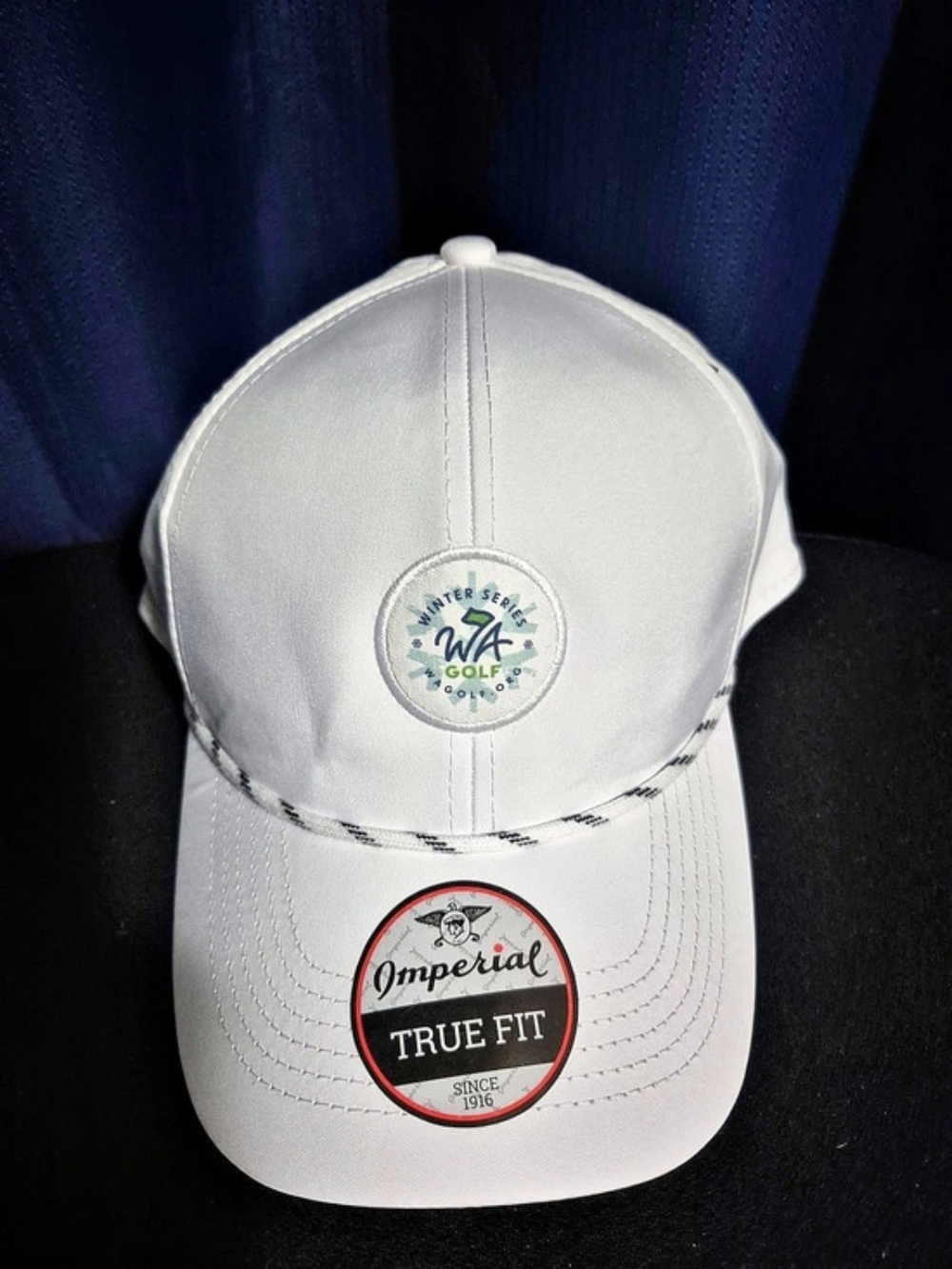 Imperial True Fit Winter Series Golf Hat White & Gray